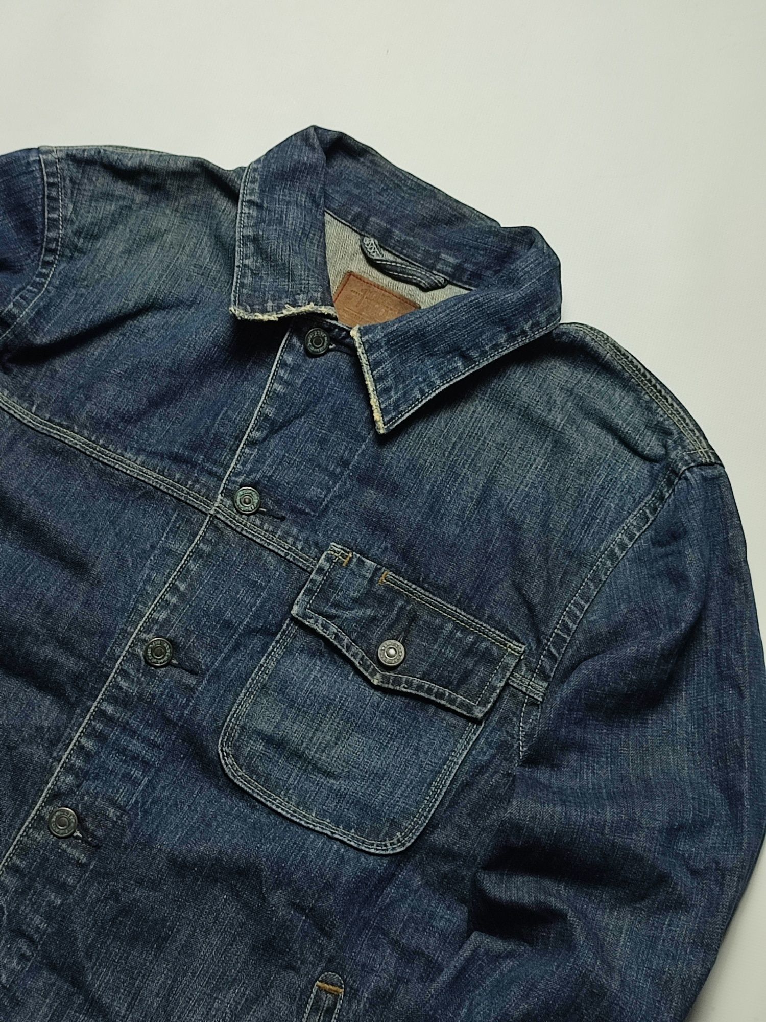 Куртка джинсовая Gap EUR M (р.46)бу ориг мужская синяя ветровка индиго