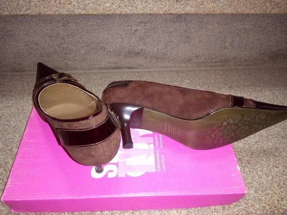 Sapatos Pele Genuína Novos Alta Qualidade Castanhos Moda