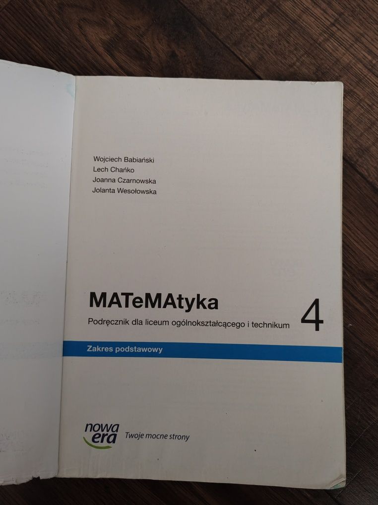Podręcznik do matematyki klasa 4