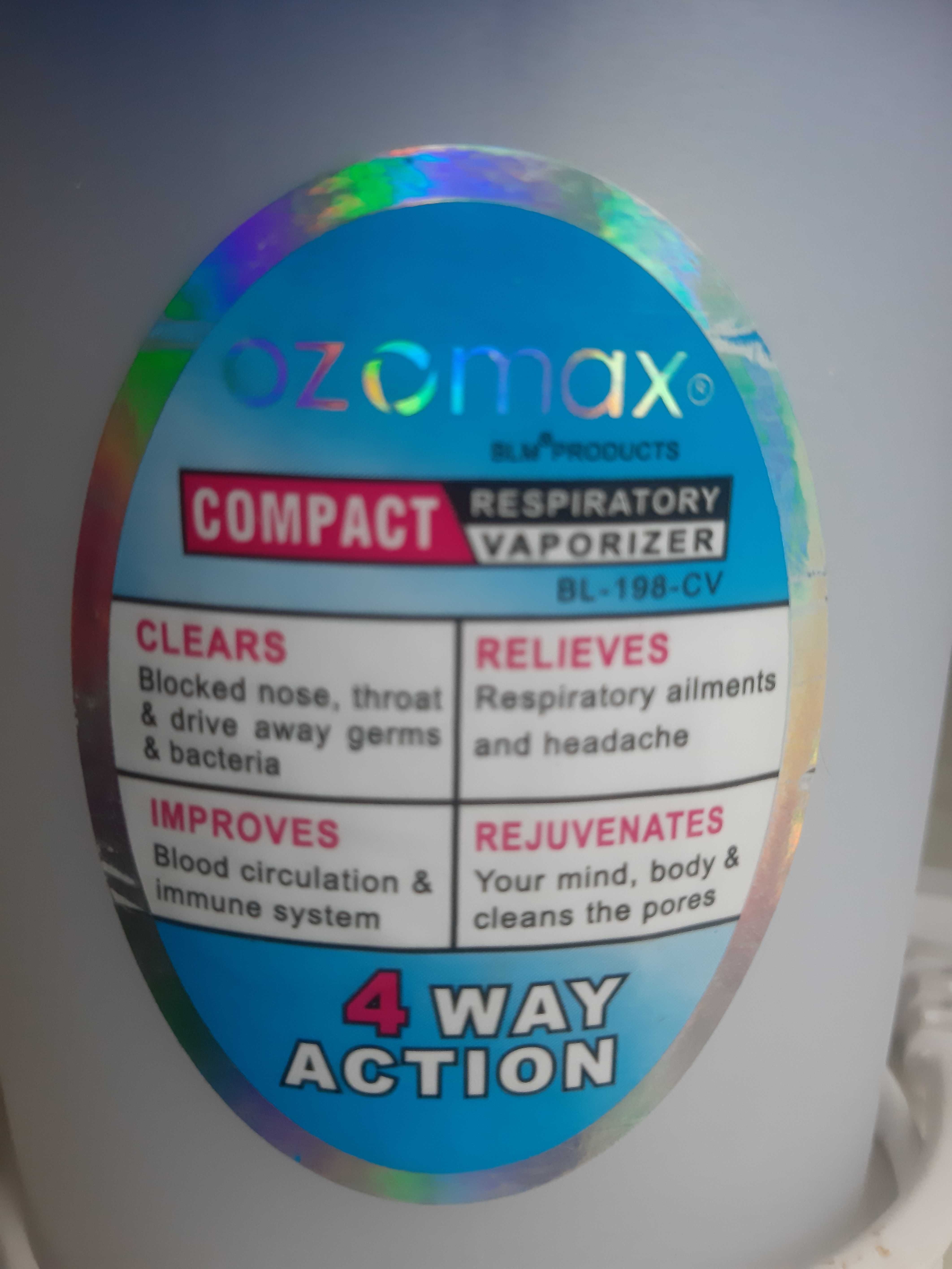 2w1 Waporyzator komp. OZOMAX 4funk. Sauna do twarzy Nawilżacz do skóry