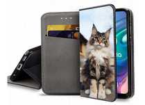 Etui zamykane na telefon kot Maine Coon iPhone Samsung Huawei Xiaomi