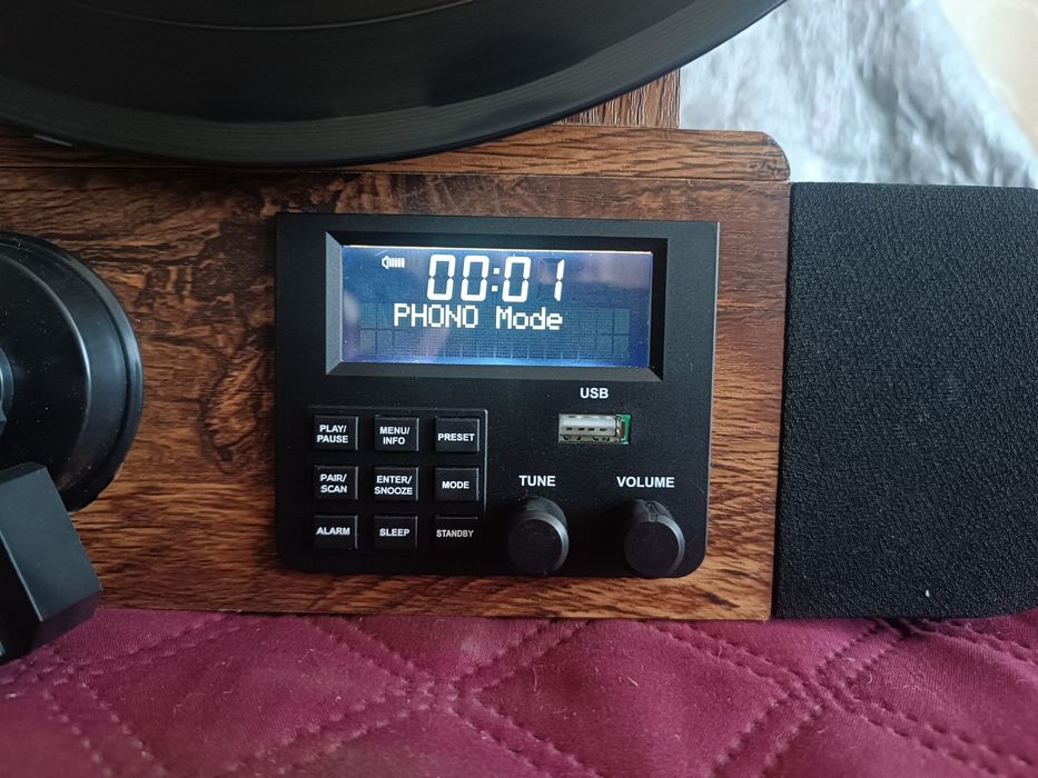 Програвач вінілу Auna Verticalo SE Retro, bt, usb, radio