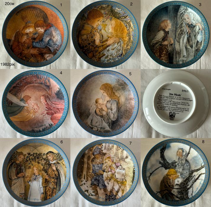 Вінтаж: тарілки колекційні настінні фарфорові .