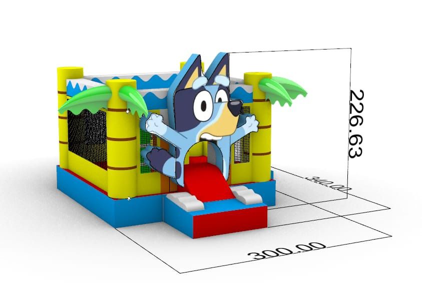 Insuflável Mini Multiplay Bluey (novo)