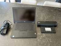 Laptop biznesowy Dell Latitude 7470, stacja dokujaca, torba, zasilacz