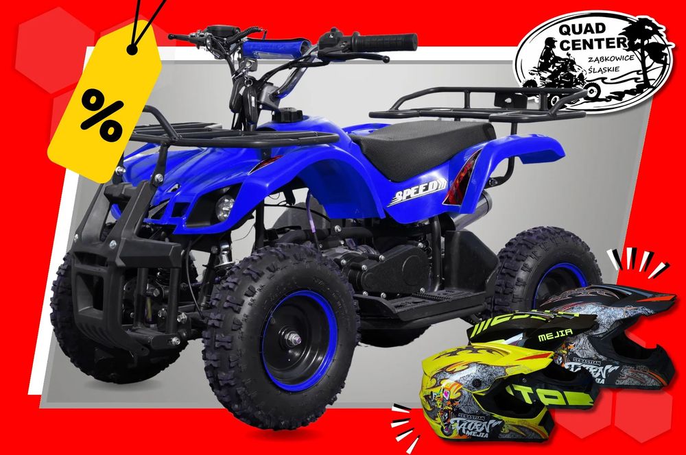 Mini Quad ATV 49cc BS Model N REGULACJA PRĘDKOŚCI Koła 6 cali Pilot