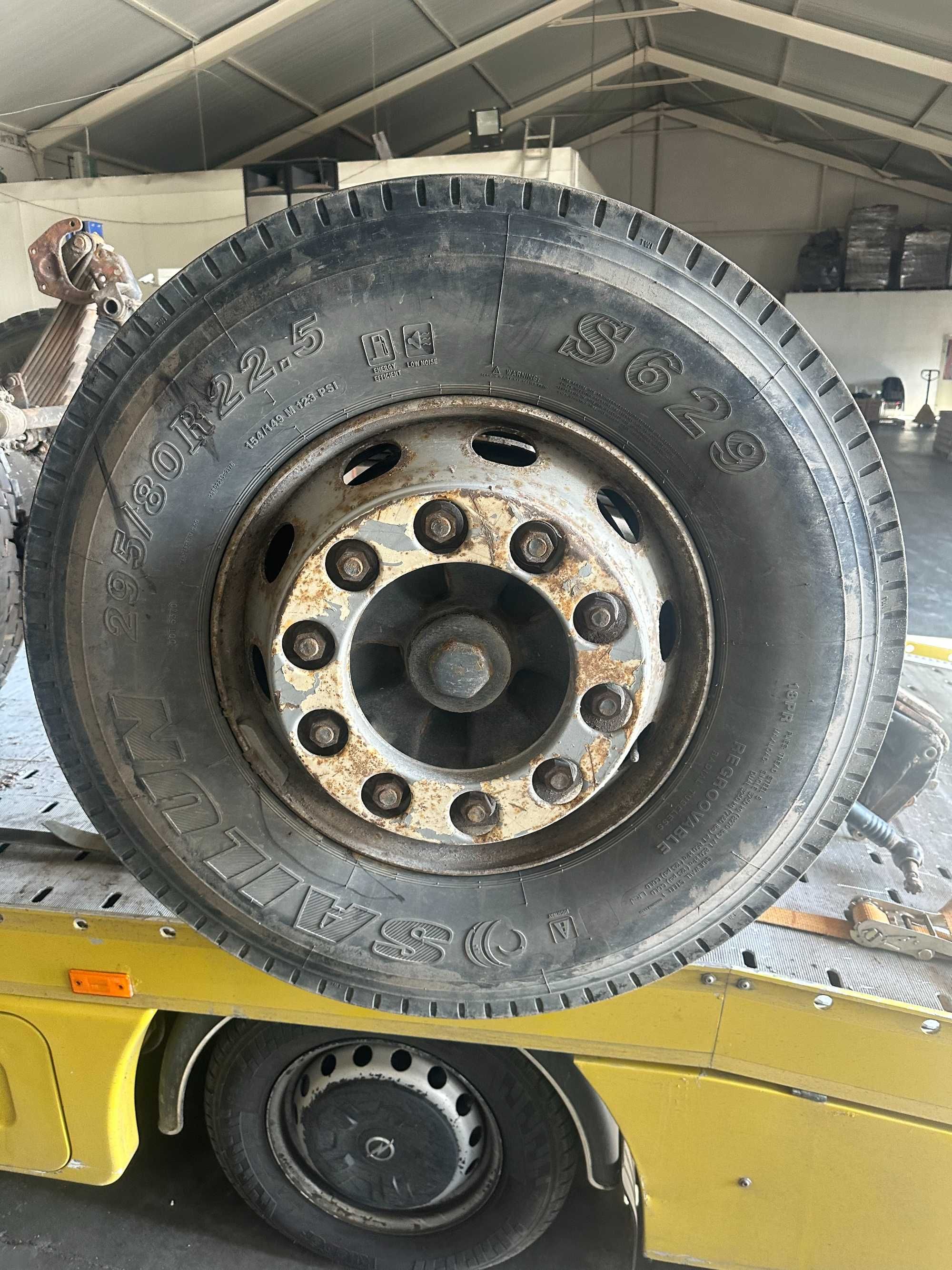 Koło Opona Felga 295/80 R 22.5 2x Sailun 4x Doublecoin