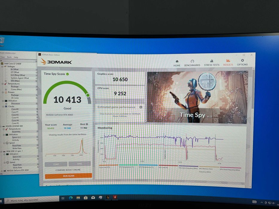 Komputer gamingowy Intel 12400F RTX 3060 32GB  1TB FV23% Gwarancja 24M
