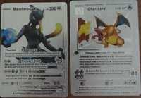 Cartas especiais pokemon(charizard & mewtwo)