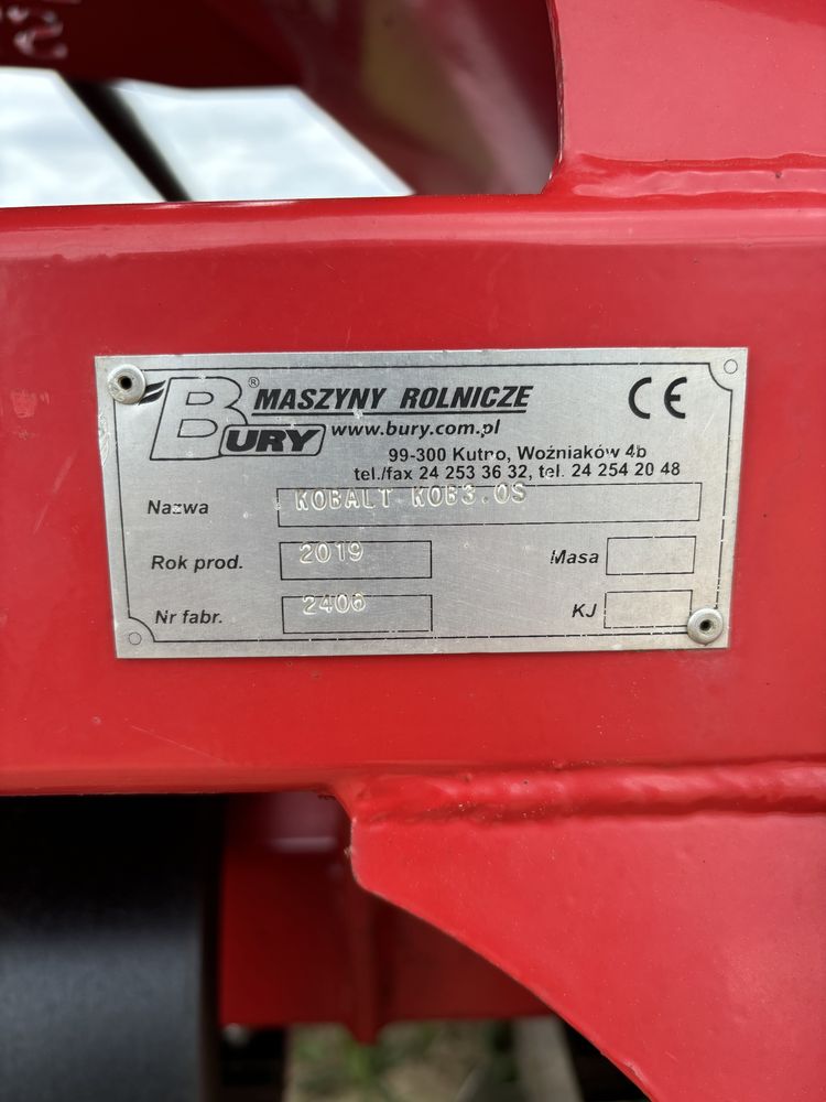 Brona talerzowa, talerzówka bury kobalt 3m