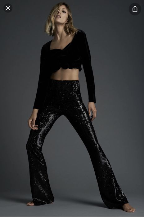 Брюки штани zara в пайєтки