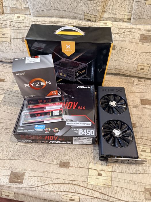 Компьютер Ультра ігровий Ryzen 5+16ddr+m2 ssd+XFX RX 5700 xt