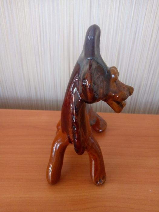 Статуэтка льва из серии "Дивные звери". Васильковская майолика