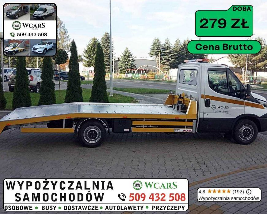 autolaweta  Wypożyczalnia samochodów wynajem samochodu bez limitu