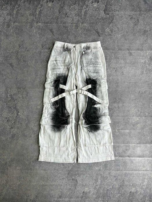 Штани Acne Studios cargo білі джинси карго штаны джисны opium custom