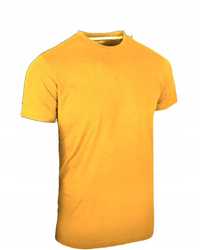 Żółta koszulka krótki rękaw basic t-shirt XXL 2XL