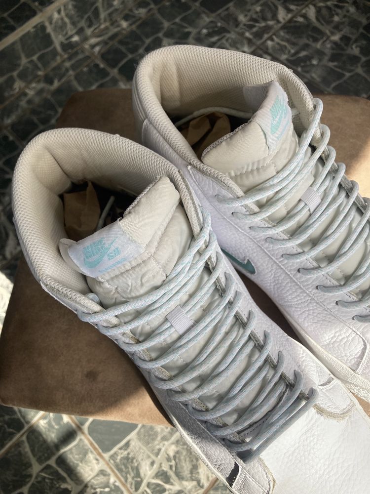 Кросівки Nike SB Zoom Blazer Mid Premium White | Кроси Найк ОРИГІНАЛ