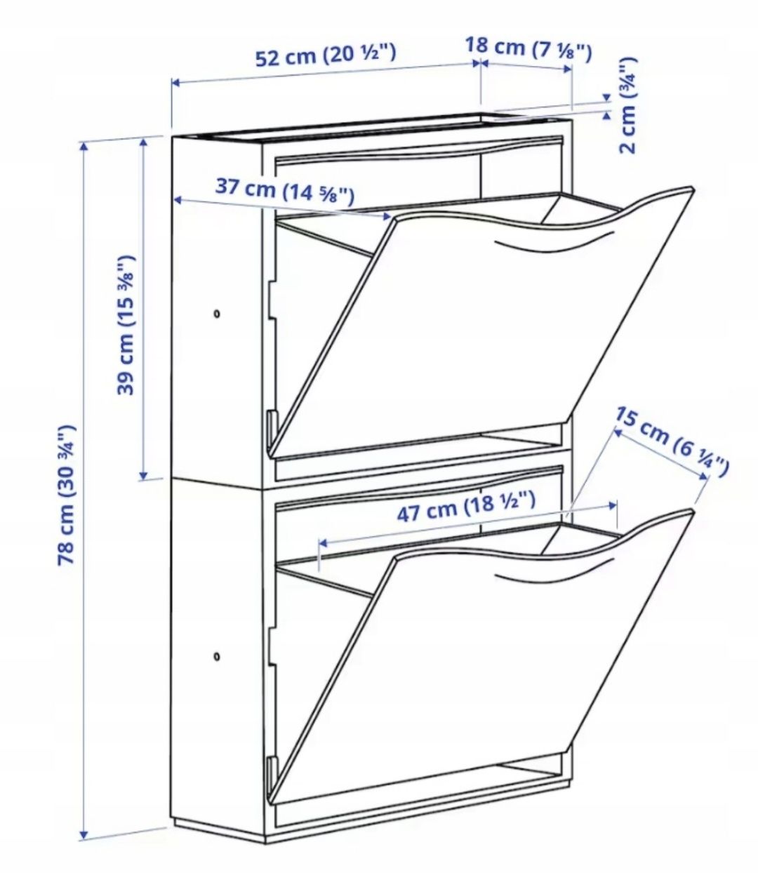 NOWA!!! 2 szt. Szafka na buty Ikea