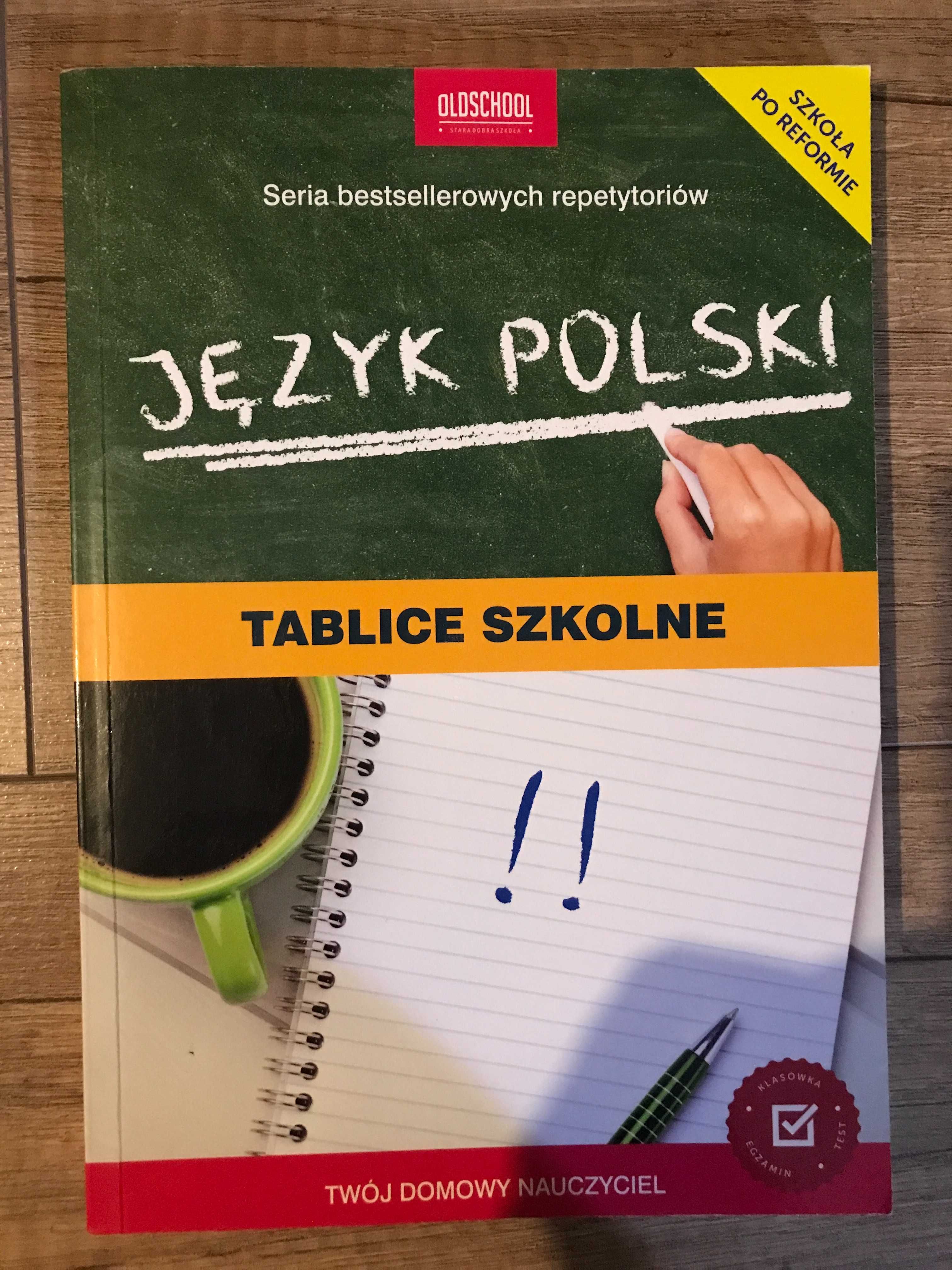 Język polski tablice szkolne Olschool 2019 NOWA