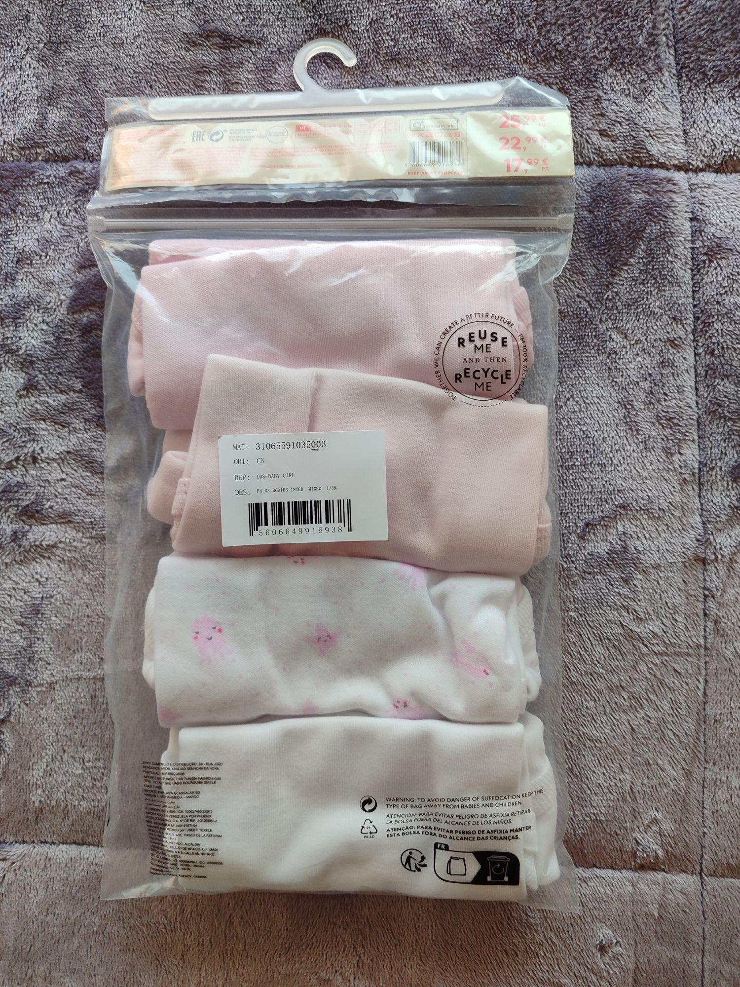 Conjunto 4 bodies Zippy