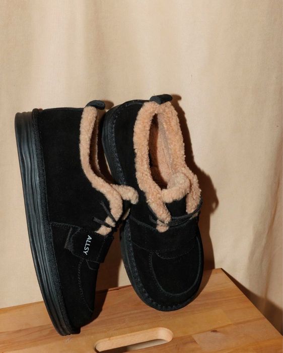 Ботинки лоферы зимние allsy