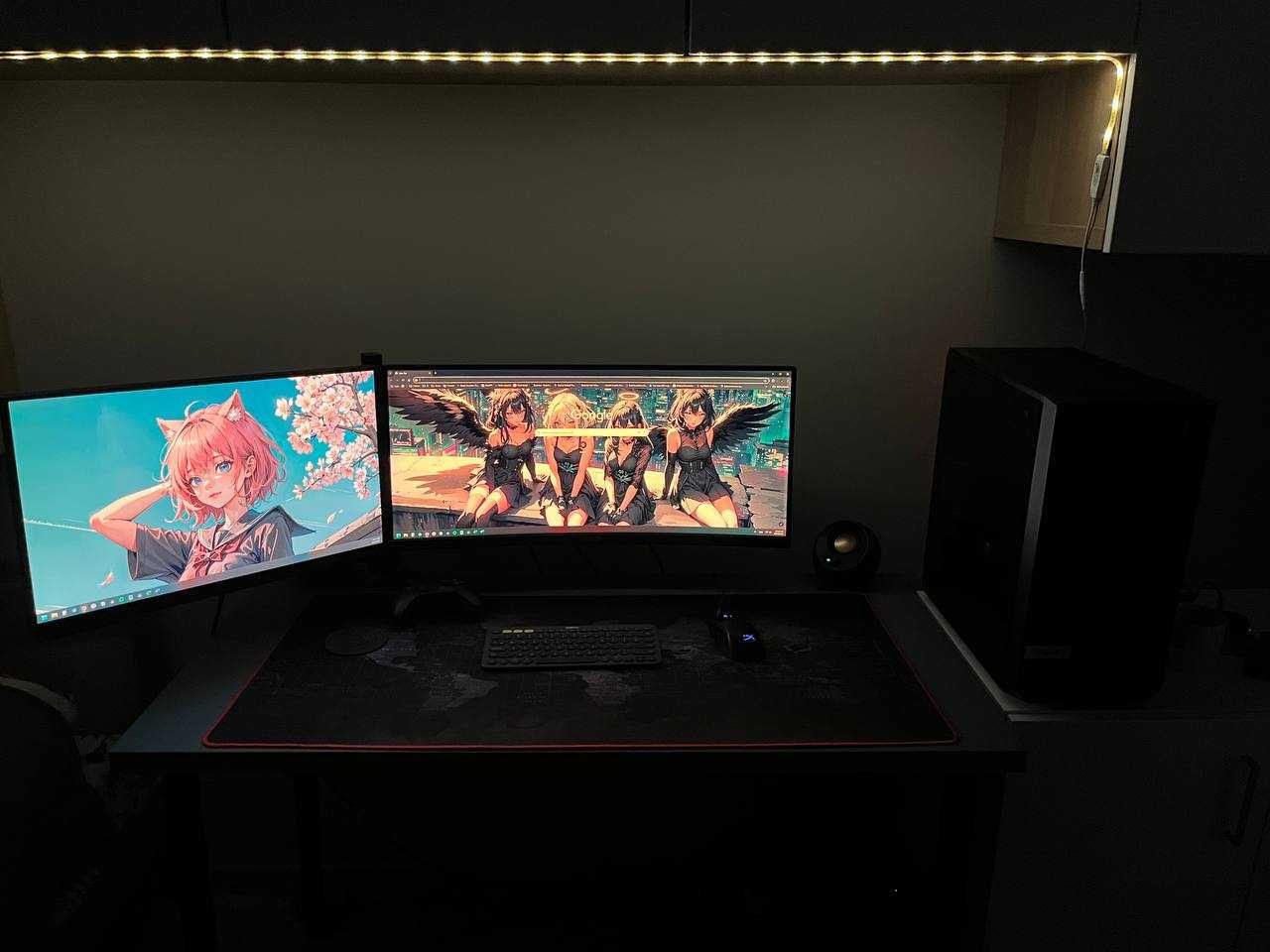 Komputer Gamingowy (W zestawie 2 monitory razem 55 cali do 200 Hz 1ms)