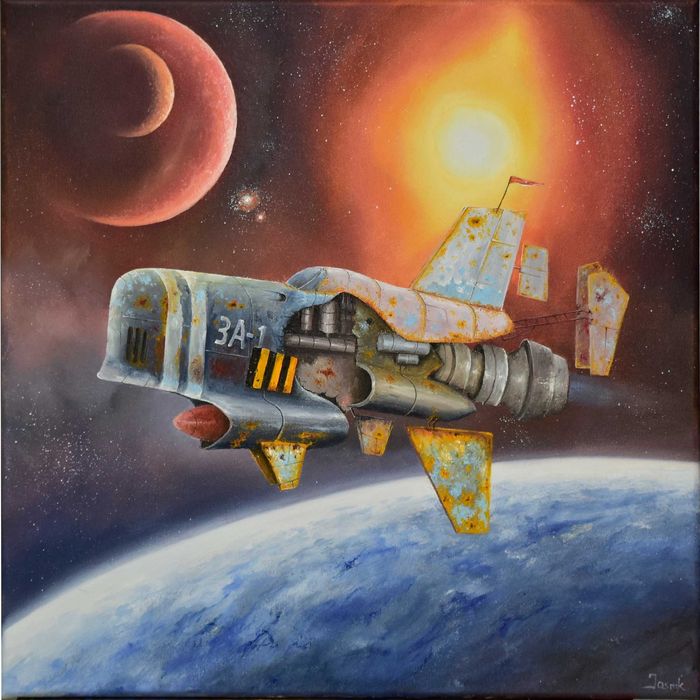 obraz olejny surrealizm Grzegorz Jaśnikowski