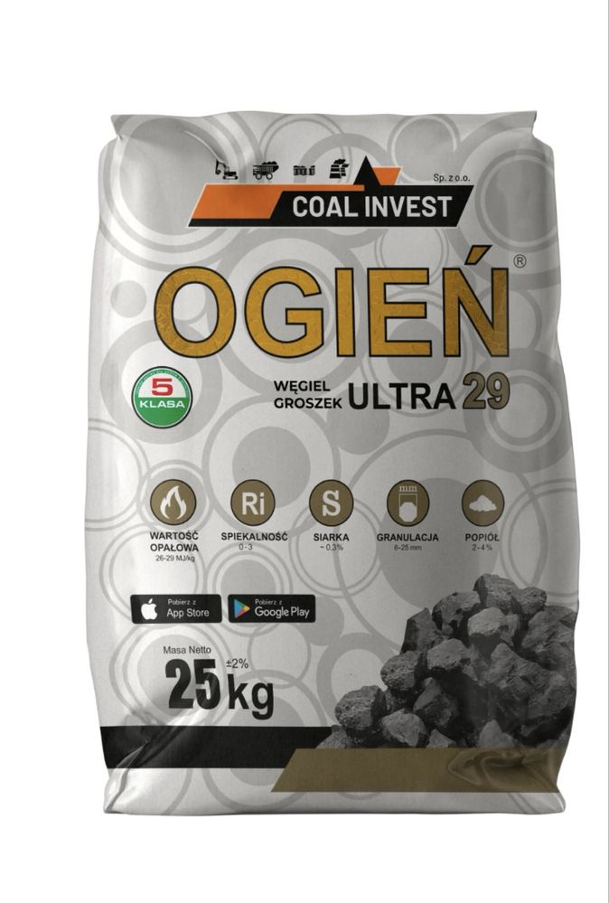 Ekogroszek OGIEŃ ULTRA 29 MJ