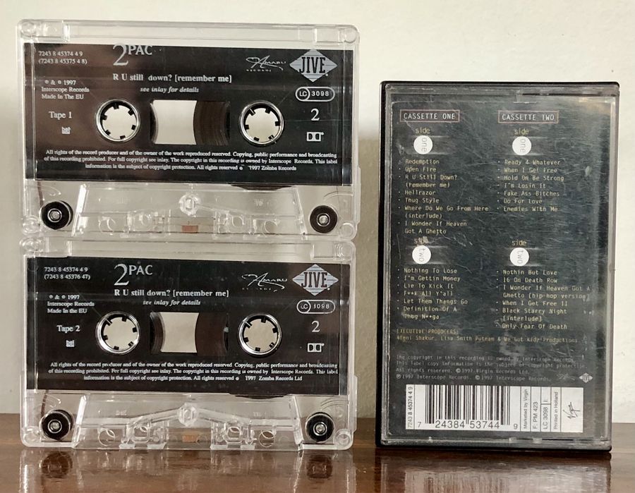 2x kaseta 2PAC R U Still Down? [Remember Me] 1997 hip-hop rap USA