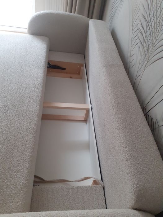 Sofa kanapa nowa rozkładana, wzór baranek