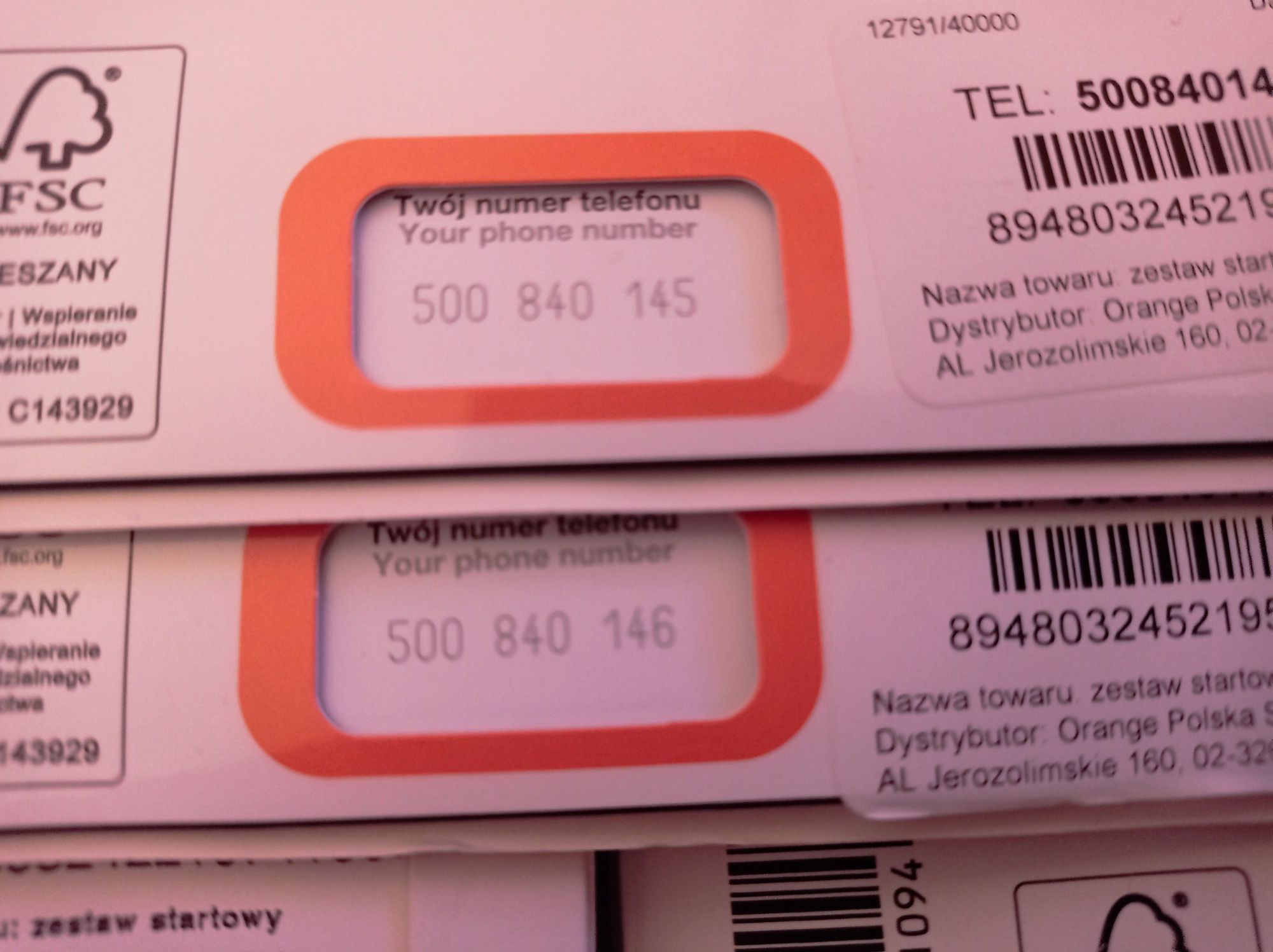 Karty SIM karta Orange Plush 609:214:315