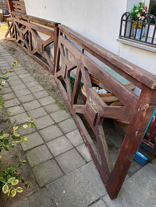 Balustrada tarasowa, płotek, dekoracja ogrodowa