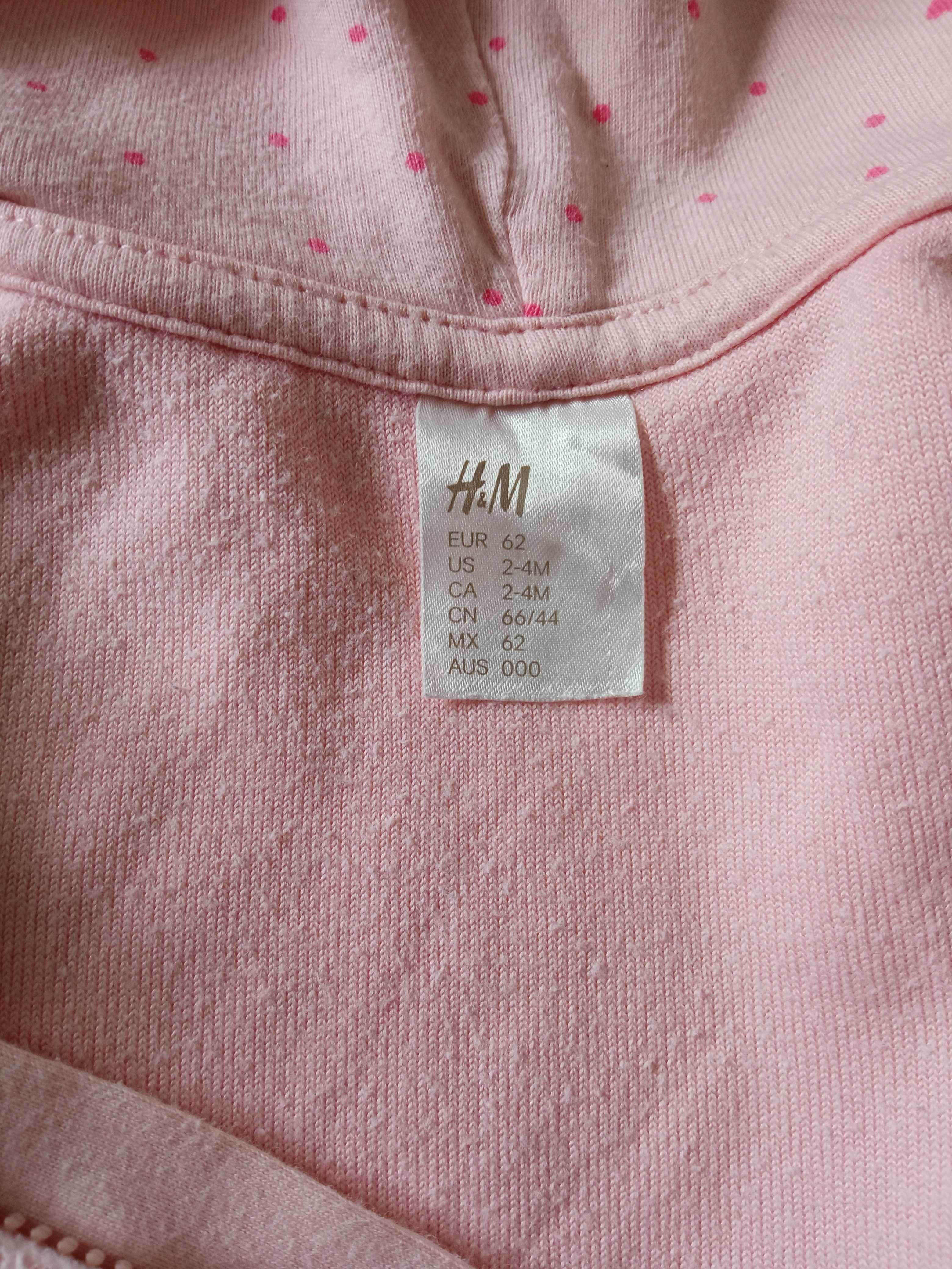 H&M dziecięcy komplet pluszowy r 62