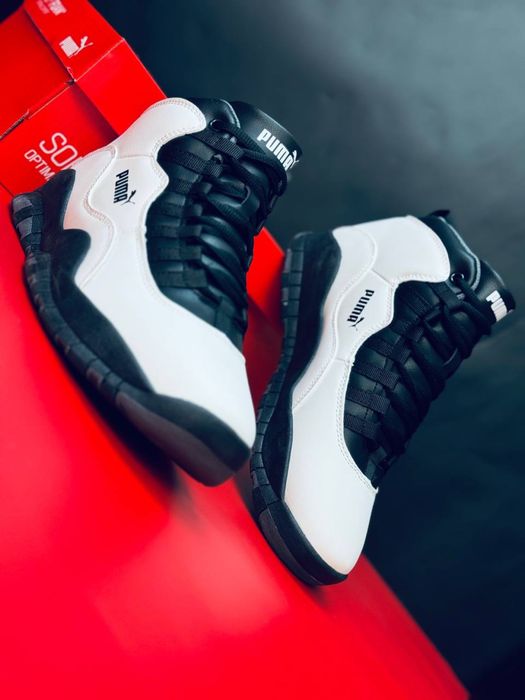 Зимние кожаные кросовки Пума / зимові кросівки Puma / крсавки Пума