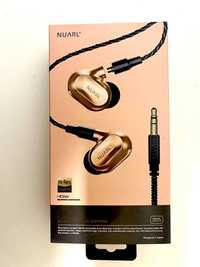 Słuchawki Douszne NUARL NX1 Japan Srebrny Przewód HI-RES HI-END BOX