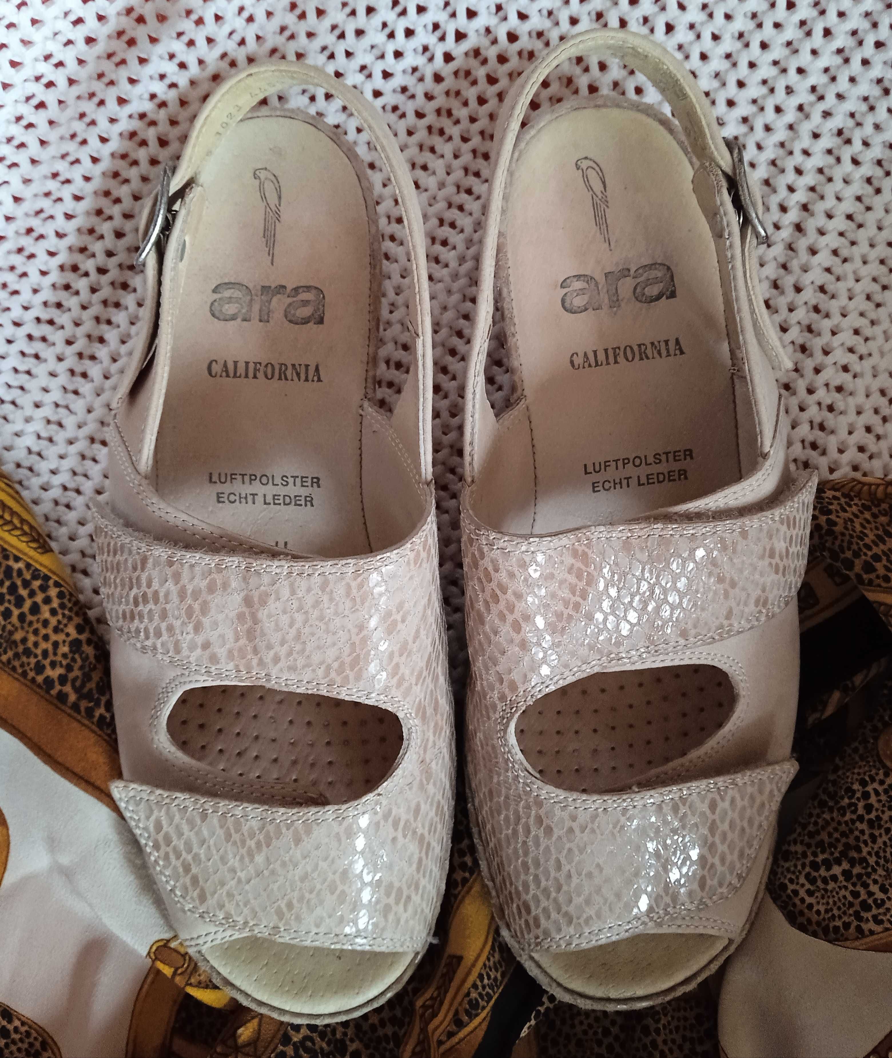 Sandały skórzane Ara California