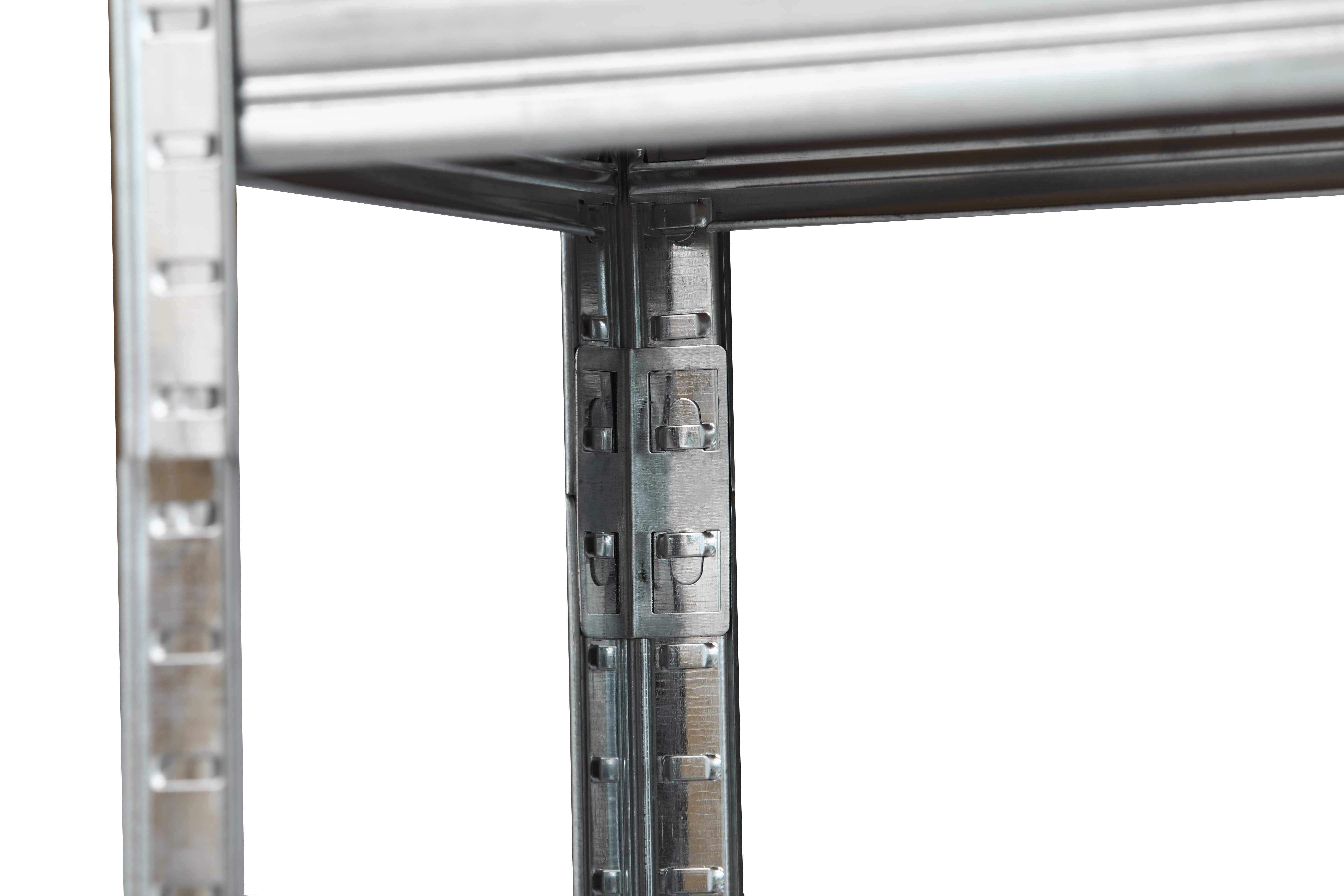Regał Magazynowy METALOWY GARAŻOWY SREBRNY 3w1 875kg 180x90x40