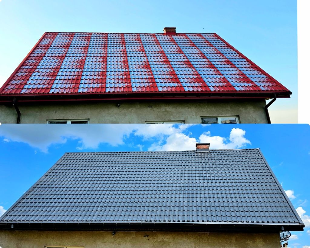 Malowanie natryskowe dachów dachu elewacji mycie kostki