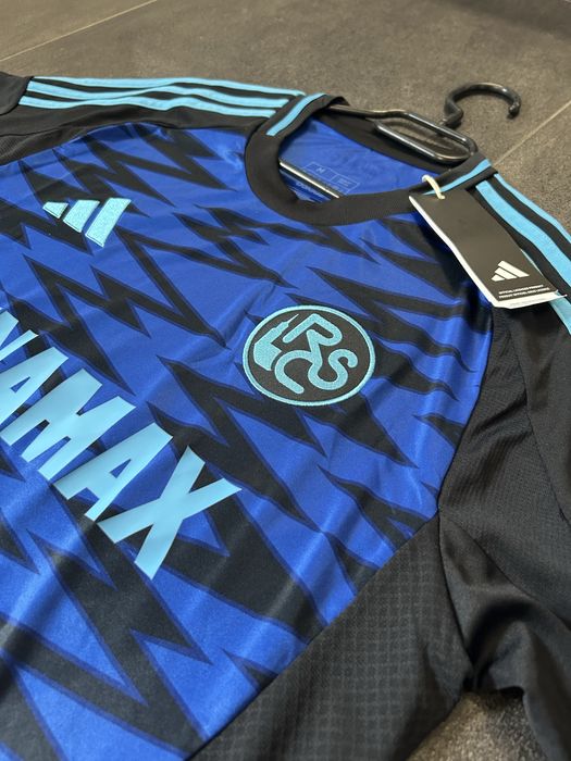 Adidas RC strasbourg 24/25 3 kit niebieski czarny M football jersey