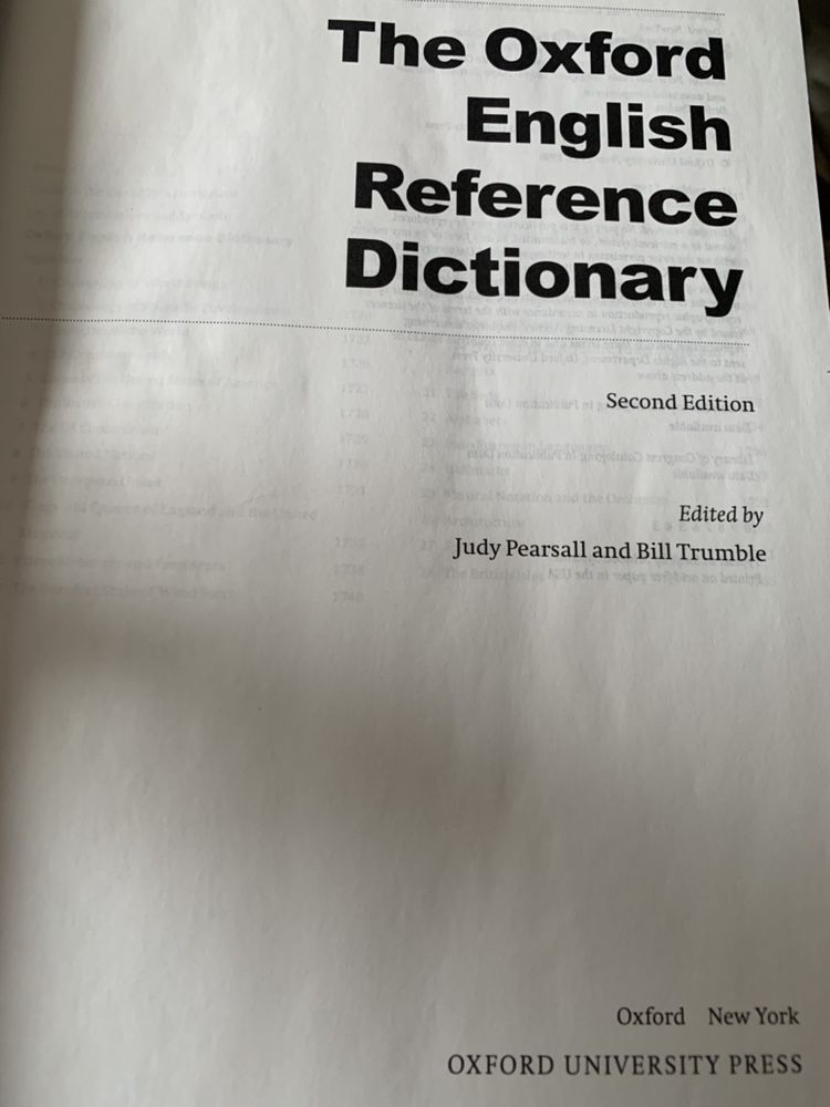 English Reference Dictionary - Oxford