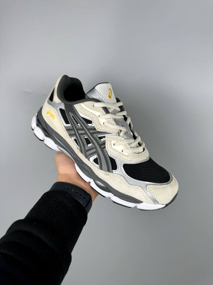 Жіночі Кросівки АСІКС ASICS GEL-NYC black beige  37-41 рм.