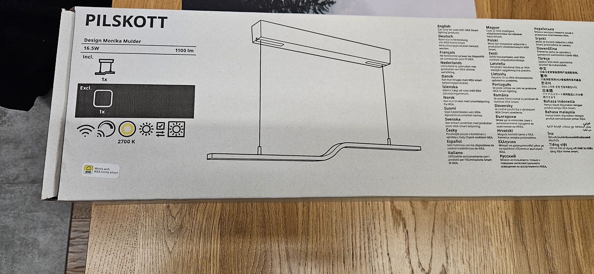 Pliskott lampa wisząca ikea, smart life, tuya zigbee