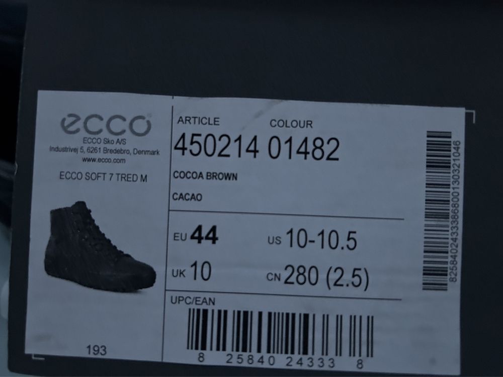 Мужские зимние ботинки Ecco Soft 7 tred,44