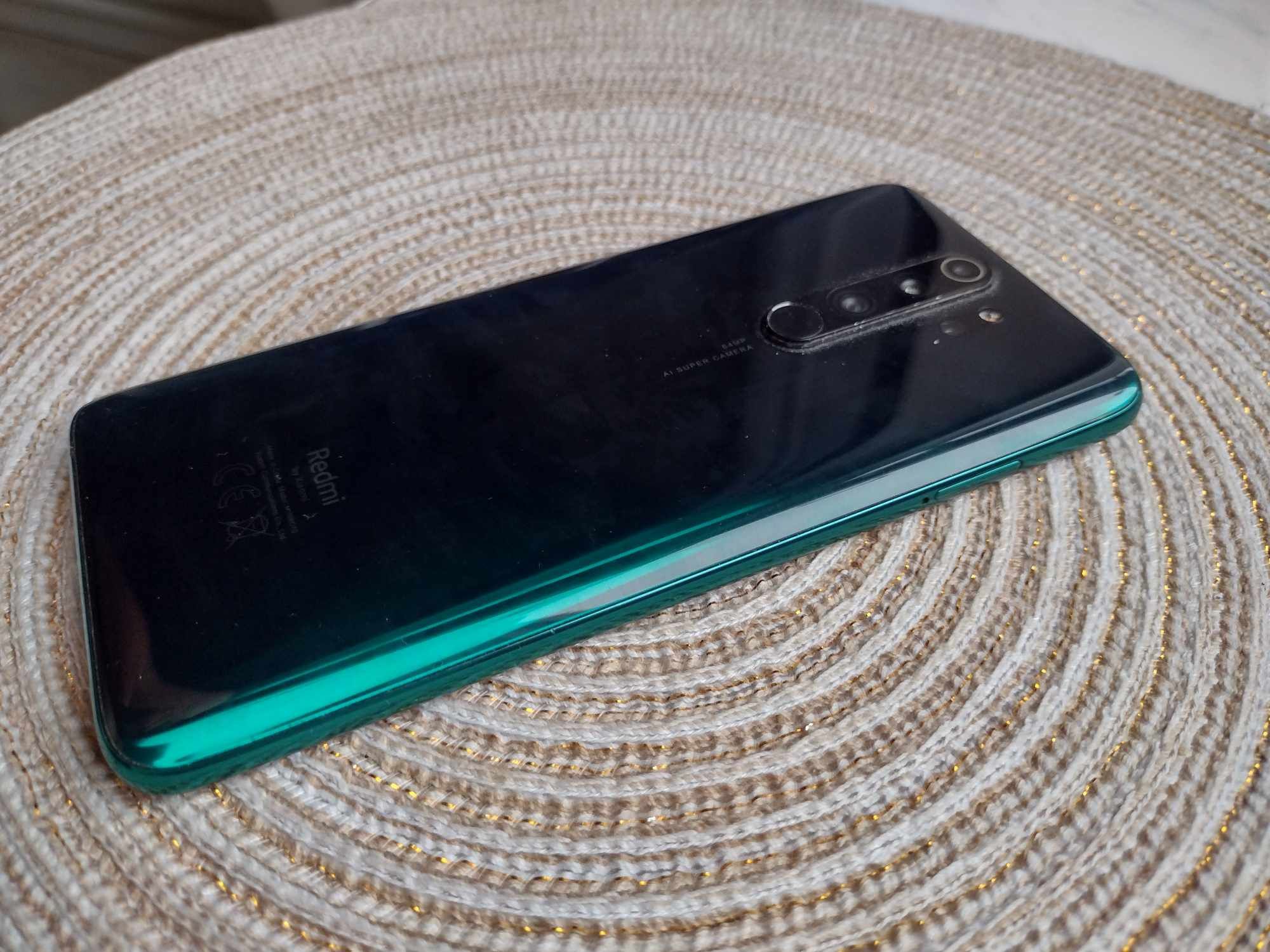 Telefon Xiaomi Redmi Note 8 Pro Forest Green 6/64, cały komplet.