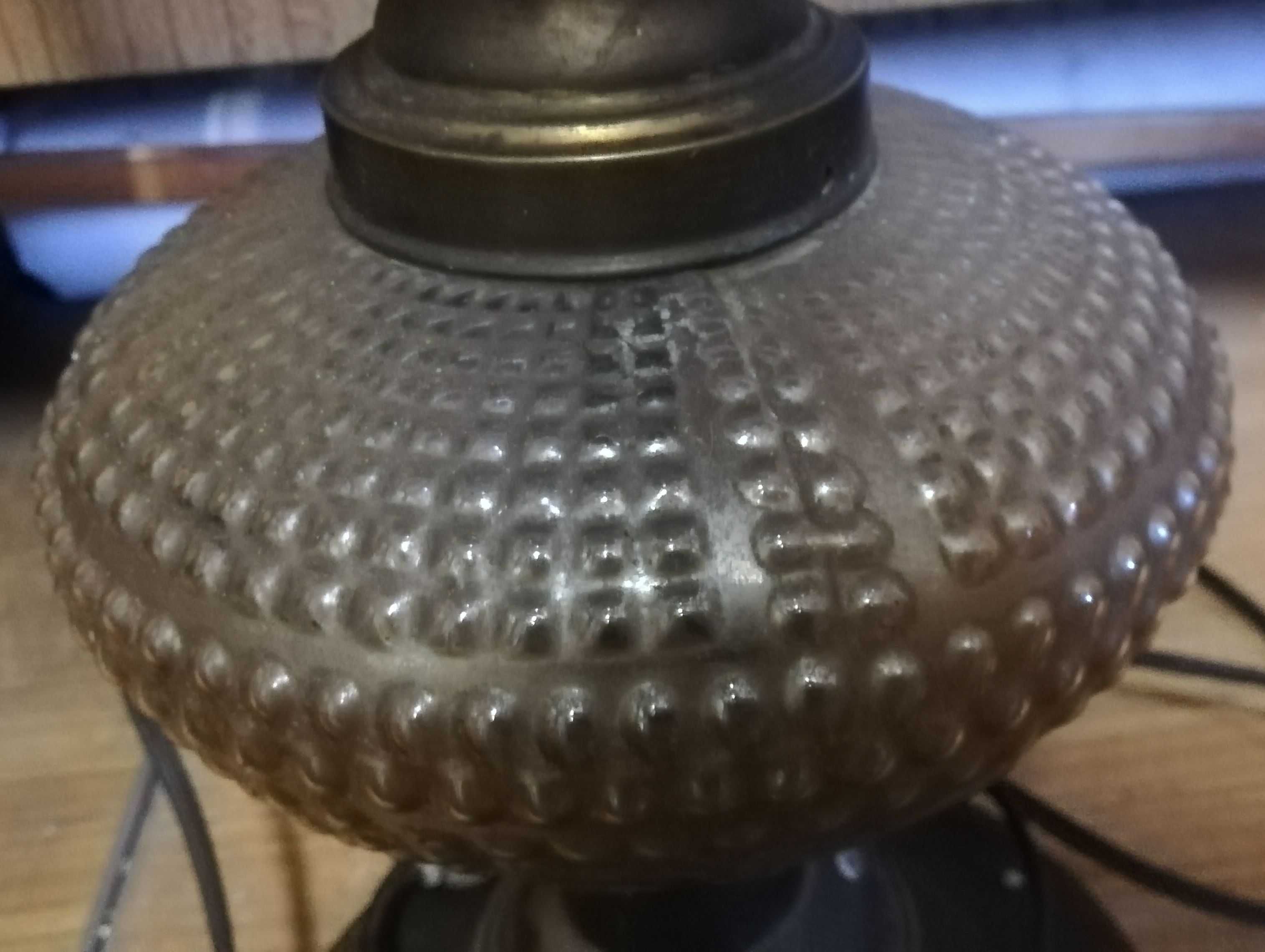 Lampa vintage PRL kula działająca