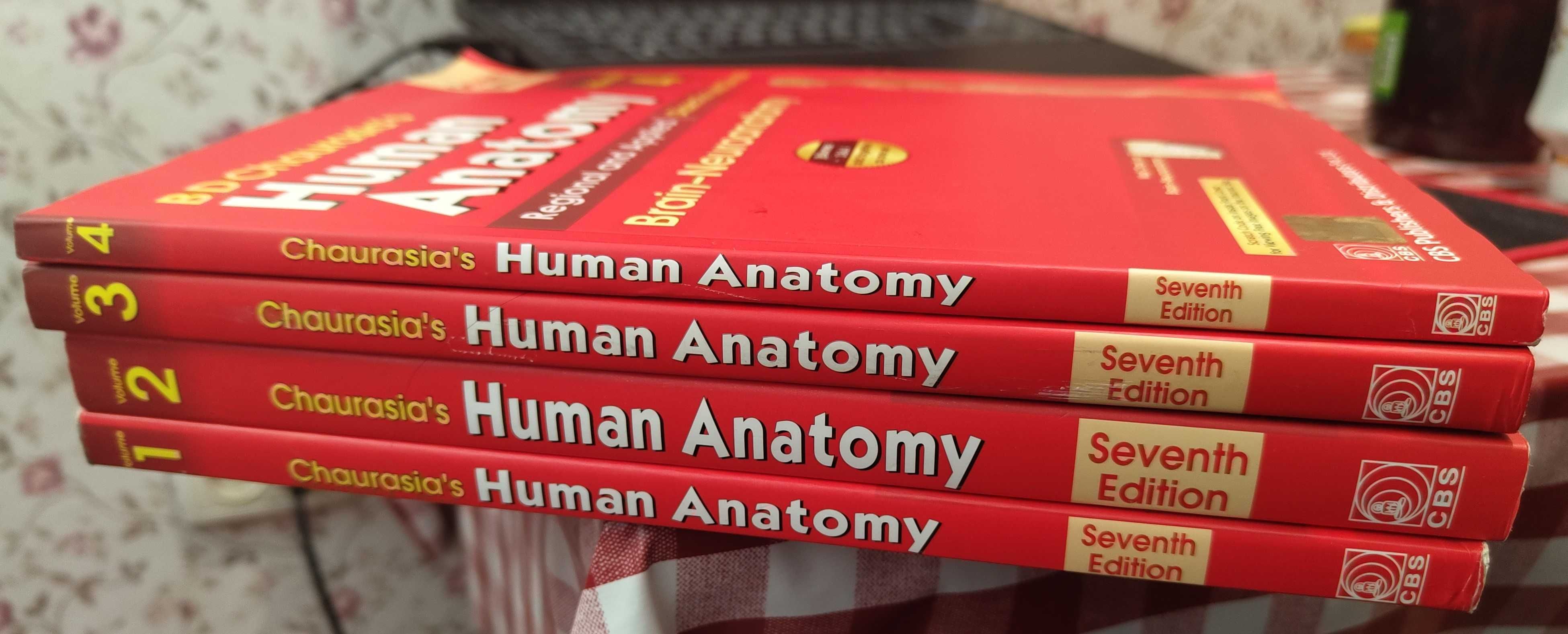 Human Anatomy By B D Chaurasia's 7th Edition (Set Of 4 Books)