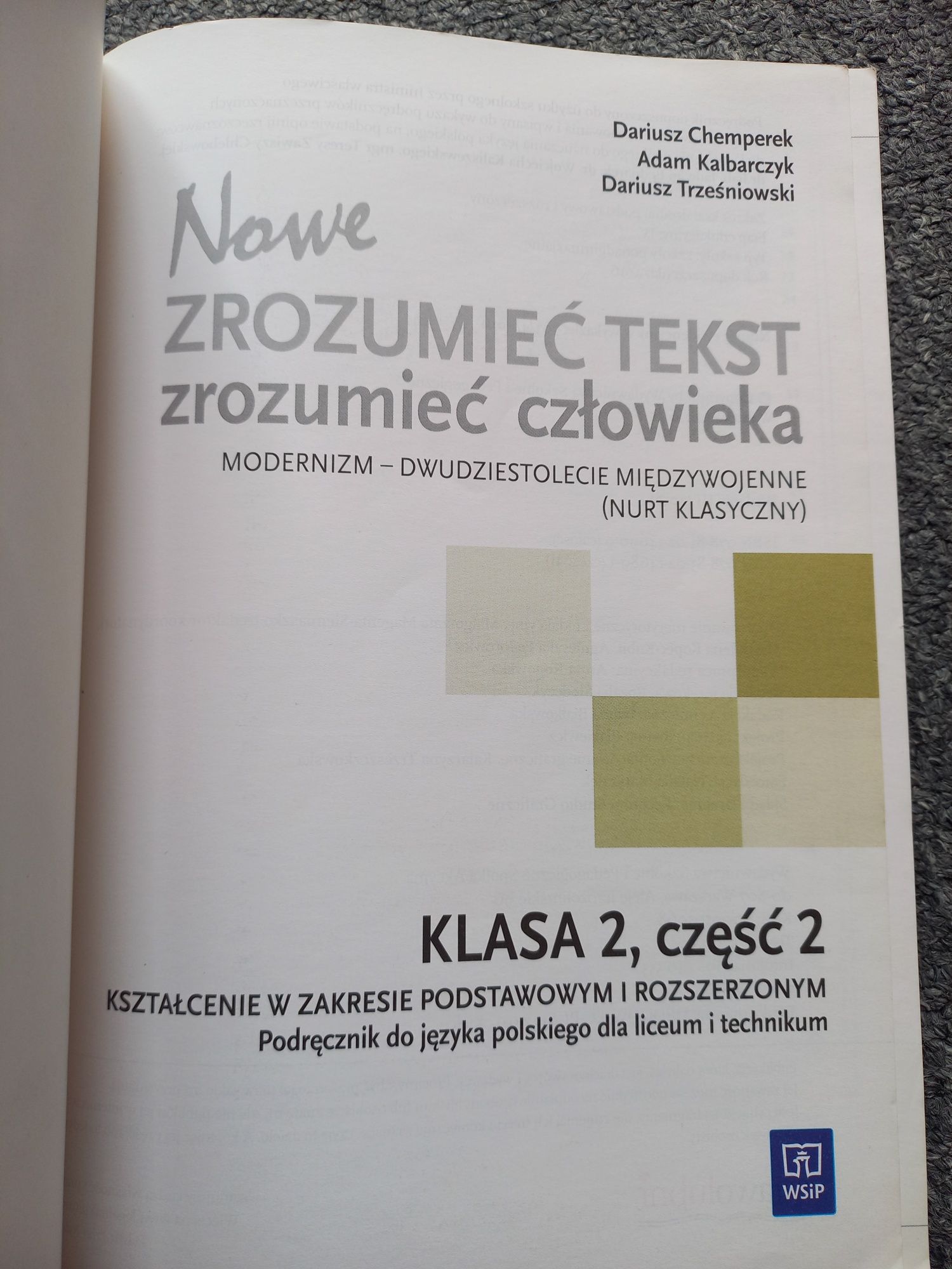 Podręcznik do języka polskiego Zrozumieć Tekst zrozumieć człowieka 2.2