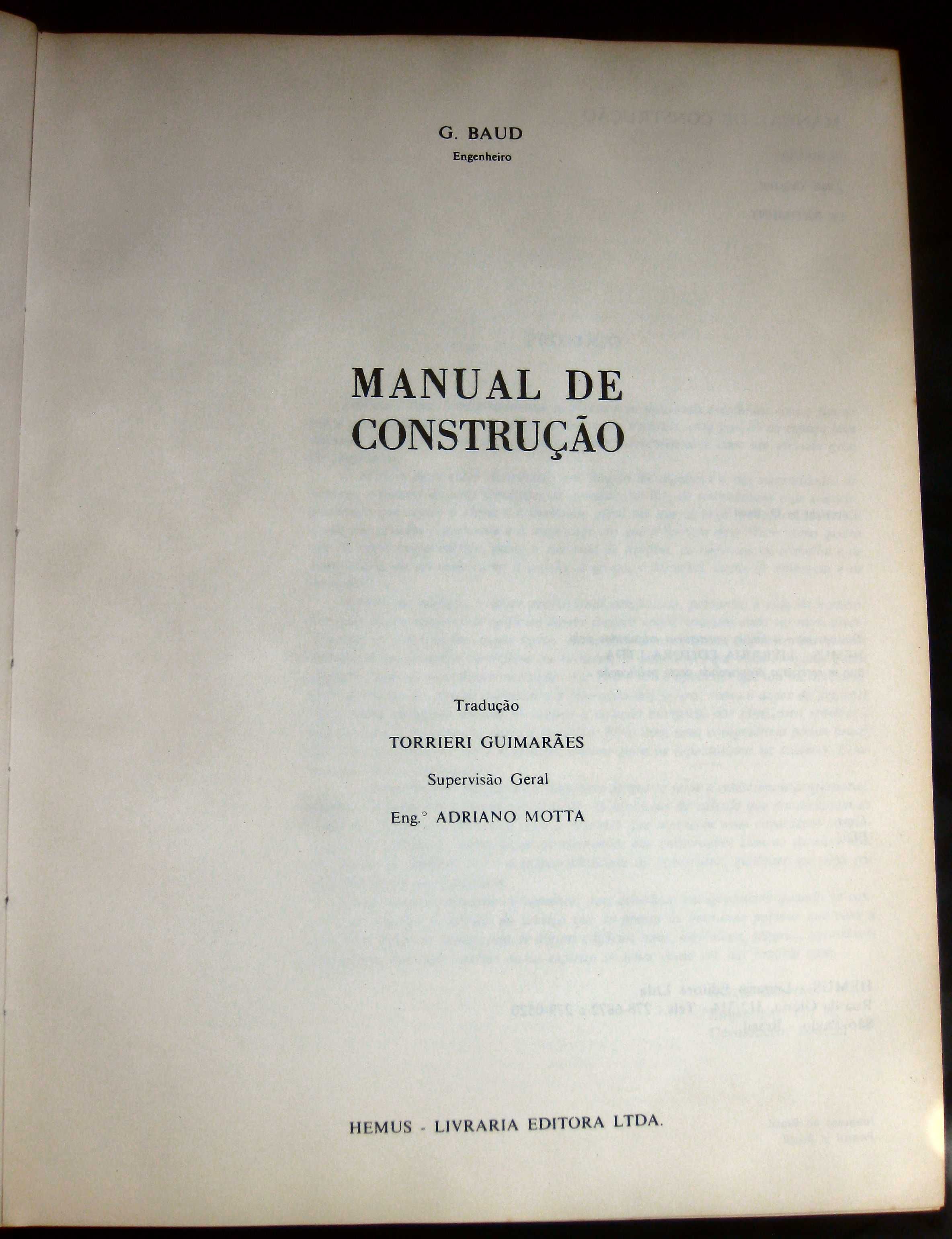 Livro "Manual de Construção"