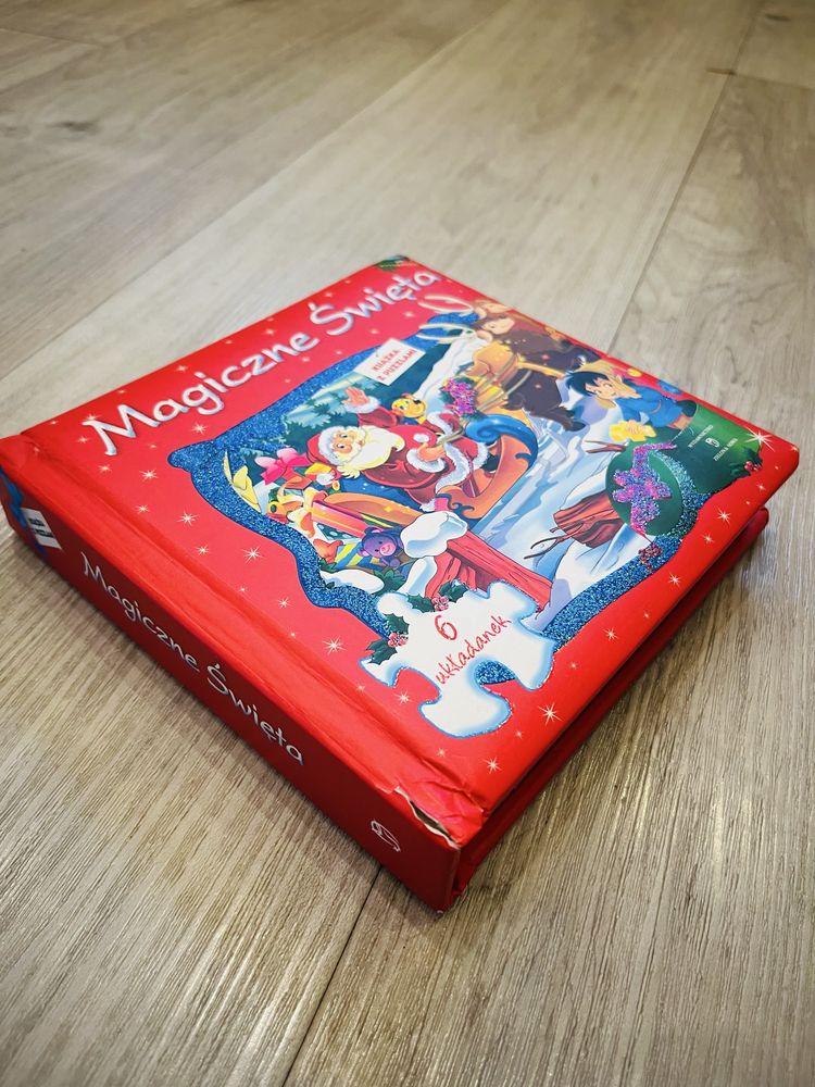 Magiczne Święta książka z puzzlami 6 układanek