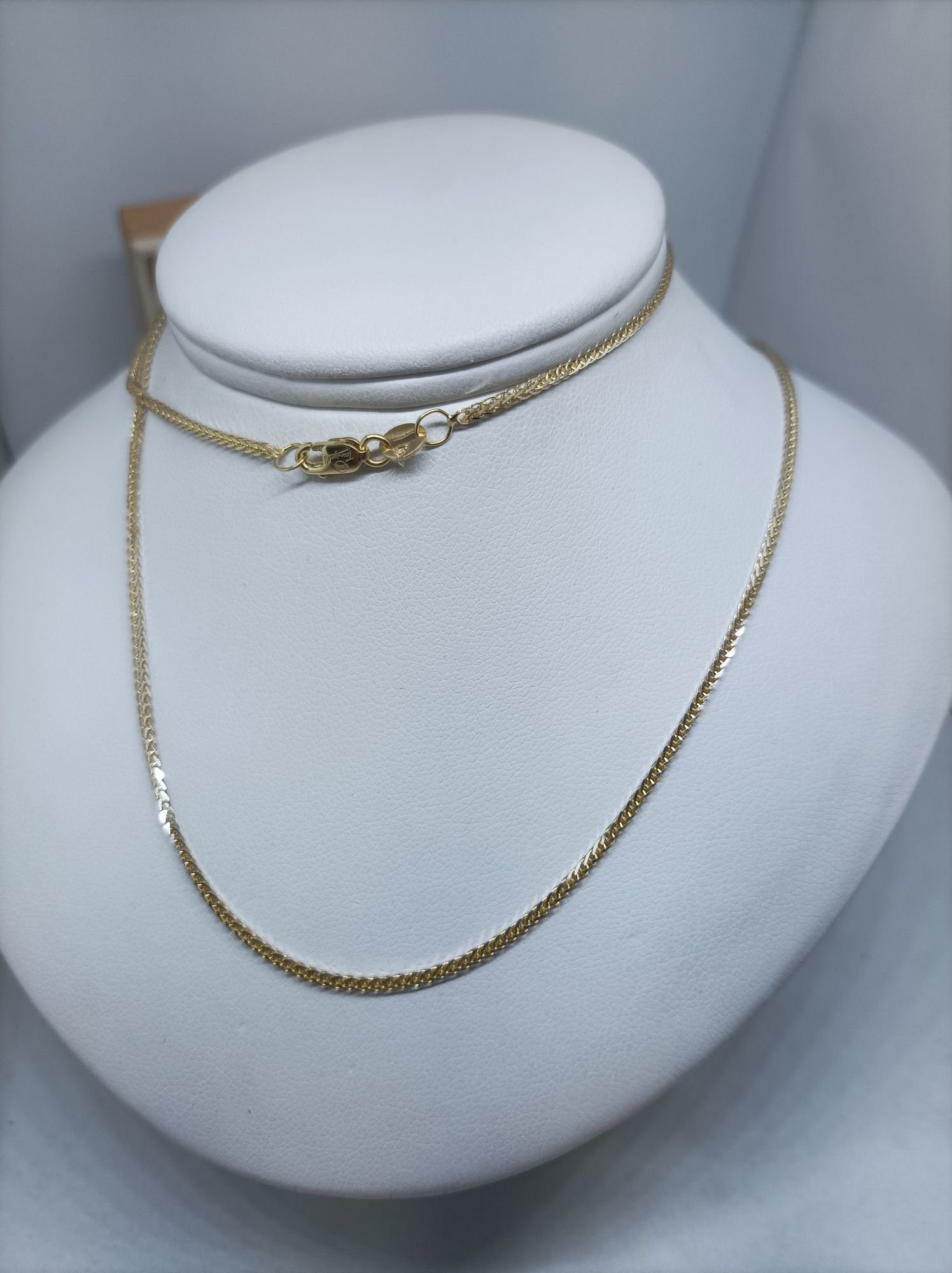 Złoty łańcuszek splot snake złoto 585 długość 55cm